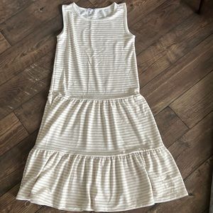 BB Dakota- Steve Madden, white and beige dress. Size M